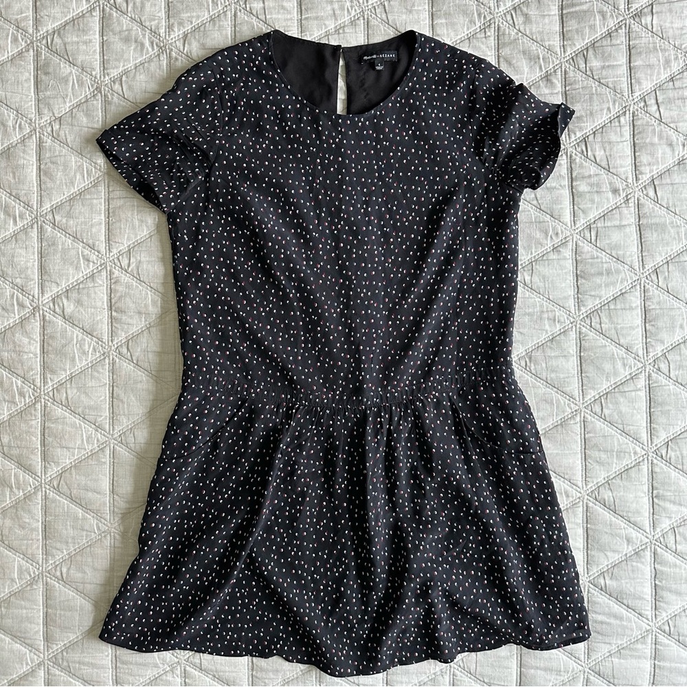 Madewell x Sezane Silk Drop Waist Dress
